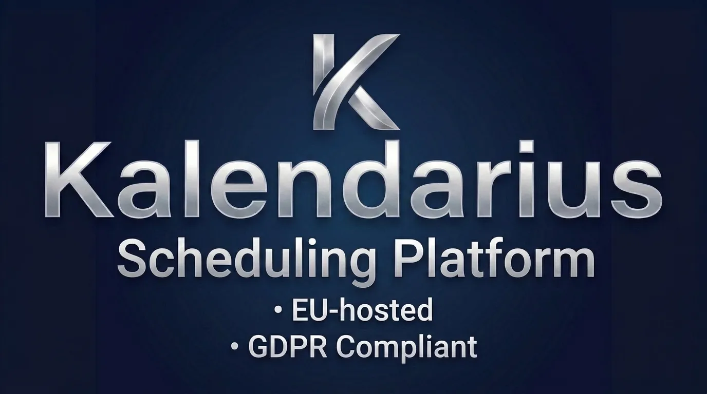 Kalendarius GDPR-Compliant Scheduling Platform Dashboard